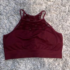 Maroon sports bra!